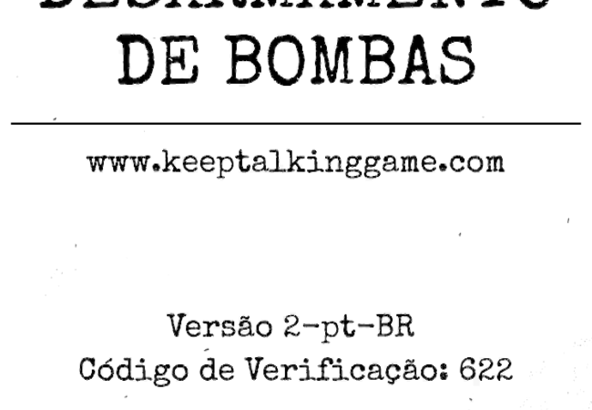 Title page of the Bomb Defusal Manual