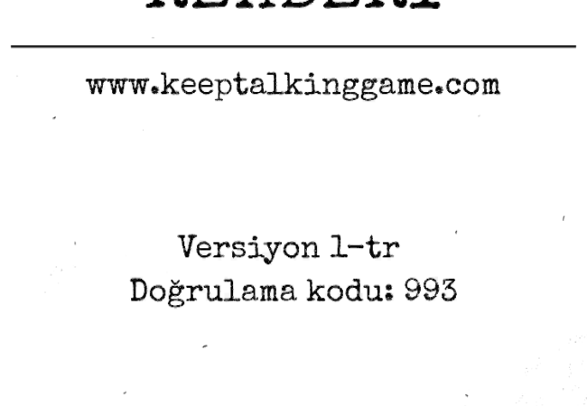 Title page of the Bomb Defusal Manual